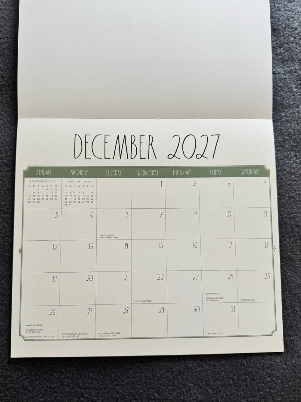Rae Dunn Magnetic Monthly Planner